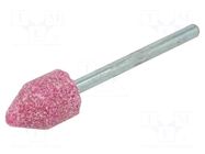 Grindingstone; Ø: 10mm; Ø: 3mm; aluminium oxide; Mounting: rod 3mm PG PROFESSIONAL