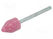 Grindingstone; Ø: 10mm; aluminium oxide; plunger; 3mm PG PROFESSIONAL