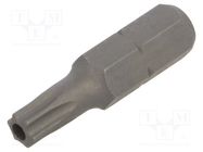 Screwdriver bit; Torx® with protection; T25H; Overall len: 25mm KING TONY