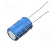 Capacitor: electrolytic; THT; 1000uF; 16VDC; Pitch: 5mm; ±20%; 2000h VISHAY