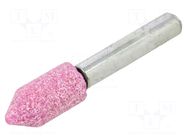 Grindingstone; Ø: 10mm; aluminium oxide; plunger; 6mm PG PROFESSIONAL