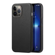 Dux Ducis Roma leather case for iPhone 13 Pro Max elegant genuine leather black case, Dux Ducis