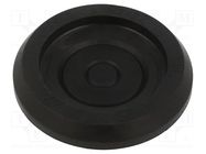 Grommet; Ømount.hole: 60mm; elastomer thermoplastic TPE; black 