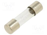 Fuse: fuse; quick blow; 400mA; 220VAC; cylindrical,glass; 5x20mm 