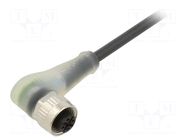 Cable: for sensors/automation; M12; PIN: 5; angled; 5m; plug; 30VDC BALLUFF