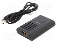 Repeater HDMI; HDCP 2.2,HDMI 2.0; HDMI socket,both sides; black Goobay