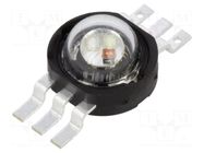 Power LED; RGB; EMITER; 130°; 350mA; 3W; Ø6mm; SMD ProLight Opto
