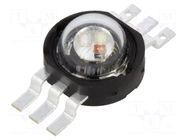 Power LED; RGB; EMITER; 130°; 350mA; 3W; Ø6mm; SMD ProLight Opto