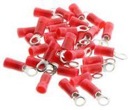 TERMINAL, RING TONGUE, #6, CRIMP, RED