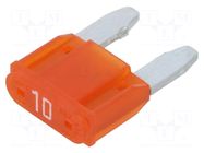 Fuse: fuse; 10A; 32VDC; automotive; 10.9mm; Mini; MINI OPTIFUSE