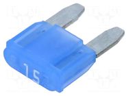 Fuse: fuse; 15A; 32VDC; automotive; 10.9mm; Mini; MINI OPTIFUSE