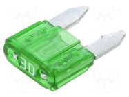 Fuse: fuse; 30A; 32VDC; automotive; 11mm; Mini; MINI OPTIFUSE