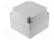 Enclosure: multipurpose; X: 130mm; Y: 130mm; Z: 100mm; MNX; ABS; grey FIBOX