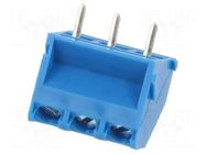 Connector: PCB terminal block; terminal; 15A; 300V; angled 45° XINYA