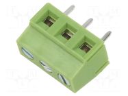 Connector: PCB terminal block; terminal; 12A; 300V; angled 90° XINYA