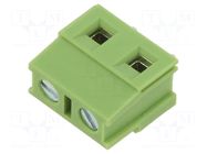 Connector: PCB terminal block; terminal; 15A; 300V; angled 90° XINYA