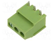 PCB terminal block; straight; 5mm; ways: 3; on PCBs; terminal XINYA