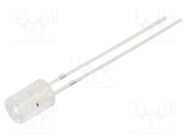 LED; 5mm; blue; 330÷500mcd; 100°; Front: flat; 5VDC; No.of term: 2 OPTOSUPPLY