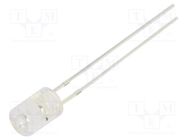 LED; 5mm; orange; 750÷1120mcd; 100°; Front: flat; 5V; No.of term: 2 OPTOSUPPLY