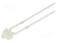 LED; orange; 1.8mm; 1500÷2000mcd; 15°; Front: convex; Pitch: 2.54mm OPTOSUPPLY