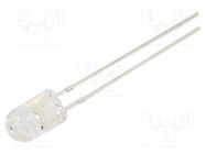 LED; 5mm; red; 2180÷3000mcd; 30°; Front: convex; 5÷7.5VDC; -30÷85°C OPTOSUPPLY