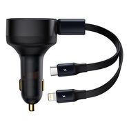 Baseus Enjoyment 2in1 car charger 30W black (CGTX000001), Baseus