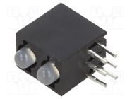 LED; in housing; 3mm; No.of diodes: 2; red,green; 20mA; 40°; 35mcd BIVAR