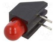 LED; in housing; 5mm; No.of diodes: 1; red; 2mA; Lens: diffused; 45° BIVAR