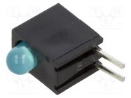 LED; in housing; 3mm; No.of diodes: 1; blue; 20mA; Lens: diffused 