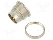 Connector: M16; socket; male; soldering; PIN: 5; 6A; 150V; straight BINDER