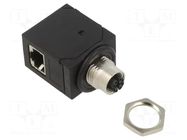 Adapter; M12 female X coded,RJ45 socket; X code-ProfiNET PANDUIT