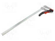 Lever clamp; with lever; Grip capac: max.400mm; D: 80mm; Kliklamp BESSEY