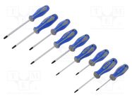 Kit: screwdrivers; Torx®; 9pcs. KING TONY