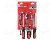 Kit: screwdrivers; Phillips,slot; 6pcs. Milwaukee