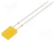 LED; rectangular; 6.95x4.8x4.95mm; orange; 150÷220mcd; 100°; 20mA OPTOSUPPLY