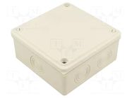 Enclosure: junction box; X: 125mm; Y: 125mm; Z: 50mm; wall mount JONEX