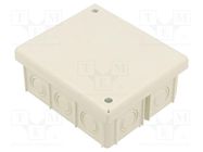 Enclosure: junction box; X: 80mm; Y: 95mm; Z: 40mm; wall mount; IP20 JONEX