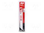 Hacksaw blade-set; metal; 150mm; 14teeth/inch; 5pcs. Milwaukee