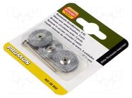 Brush; 22mm; Ø: 2.35mm; 5pcs; Kit: mounting mandrel PROXXON