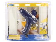 Hot melt glue gun; Ø: 11mm,11.2mm,11.5mm,12mm; 25W; 3min; 230VAC RAPID