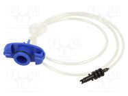 Syringe adapter; blue FISNAR