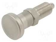 Indexing plungers; Thread: M16; 8mm; Mat: stainless steel ELESA+GANTER