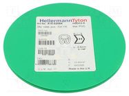 Markers; Marking: H; 2÷5mm; PVC; yellow; -65÷105°C; leaded; HGDC2-5 HELLERMANNTYTON