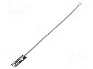 Antenna; Bluetooth,ISM,LoRa,SIGFOX,WiFi,ZigBee; glued; U.FL 2J Antennas