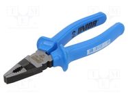 Pliers; insulated,half-rounded nose; 200mm; 508/1VDEDP UNIOR