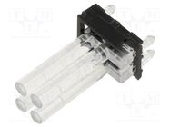 Fiber for LED; round; Ø2mm; No.of mod: 4; Front: convex MENTOR