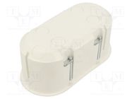 Enclosure: junction box; Ø: 62mm; Z: 60mm; plaster embedded; deep JONEX