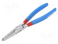 Pliers; for circlip; internal; 40÷100mm; Pliers len: 220mm UNIOR