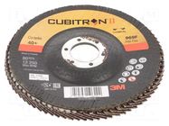 Flap grinding wheels; Ø: 125mm; Øhole: 22.23mm; Granularity: 40 3M