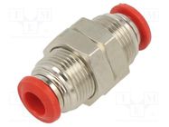 Push-in fitting; bulkhead,straight,inline splice; -0.99÷20bar AIGNEP